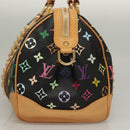LOUIS VUITTON Monogram Multicolor Courtney MM Bag 2way Black M45642 Auth 128857-4