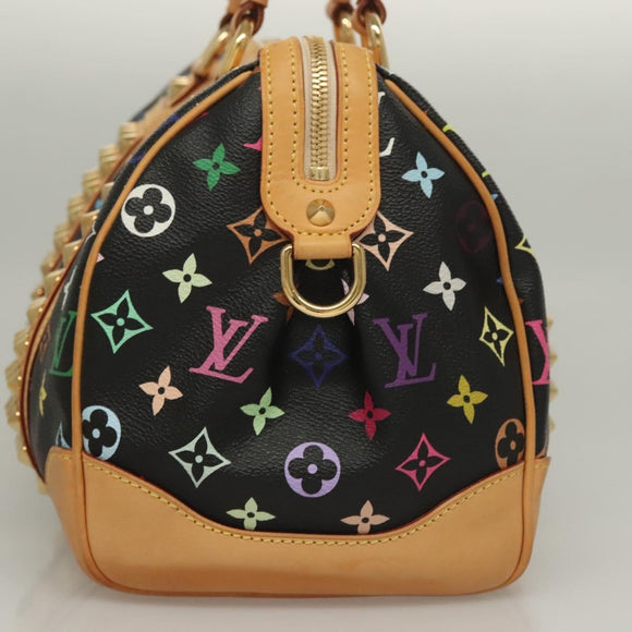 LOUIS VUITTON Monogram Multicolor Courtney MM Bag 2way Black M45642 Auth 128857