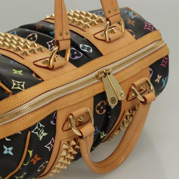 LOUIS VUITTON Monogram Multicolor Courtney MM Bag 2way Black M45642 Auth 128857