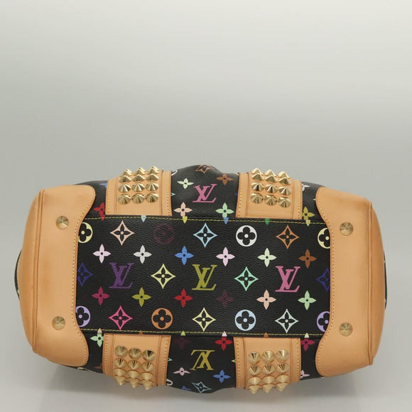 LOUIS VUITTON Monogram Multicolor Courtney MM Bag 2way Black M45642 Auth 128857