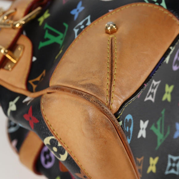 LOUIS VUITTON Monogram Multicolor Claudia Hand Bag Black M40194 LV Auth 128859V