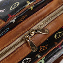 LOUIS VUITTON Monogram Multicolor Claudia Hand Bag Black M40194 LV Auth 128859V-14