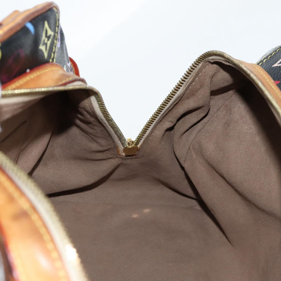 LOUIS VUITTON Monogram Multicolor Claudia Hand Bag Black M40194 LV Auth 128859V