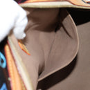 LOUIS VUITTON Monogram Multicolor Claudia Hand Bag Black M40194 LV Auth 128859V-19