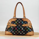 LOUIS VUITTON Monogram Multicolor Claudia Hand Bag Black M40194 LV Auth 128859V-22