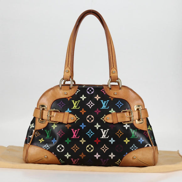LOUIS VUITTON Monogram Multicolor Claudia Hand Bag Black M40194 LV Auth 128859V
