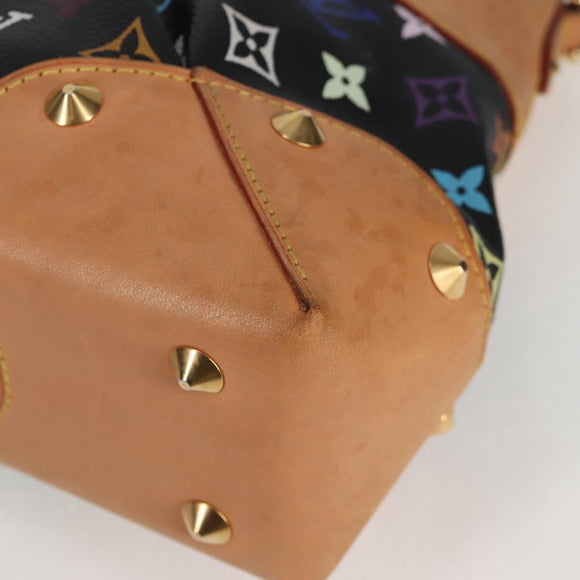 LOUIS VUITTON Monogram Multicolor Judy MM Bag 2Way Black M40256 LV Auth 128862V