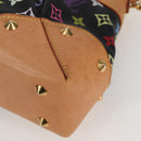 LOUIS VUITTON Monogram Multicolor Judy MM Bag 2Way Black M40256 LV Auth 128862V-16