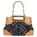 LOUIS VUITTON Monogram Multicolor Judy MM Bag 2Way Black M40256 LV Auth 128862V-13