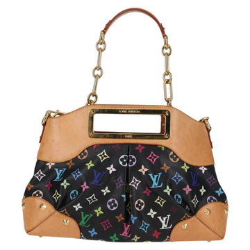 LOUIS VUITTON Monogram Multicolor Judy MM Bag 2Way Black M40256 LV Auth 128862V - 0