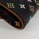 LOUIS VUITTON Multicolor Pochette Courtney Clutch Bag Black M45640 Auth 128863V-15