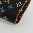 LOUIS VUITTON Multicolor Pochette Courtney Clutch Bag Black M45640 Auth 128863V-16