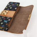 LOUIS VUITTON Multicolor Pochette Courtney Clutch Bag Black M45640 Auth 128863V-8