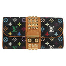 LOUIS VUITTON Multicolor Pochette Courtney Clutch Bag Black M45640 Auth 128863V-13
