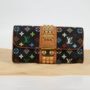 LOUIS VUITTON Multicolor Pochette Courtney Clutch Bag Black M45640 Auth 128863V-12