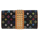 LOUIS VUITTON Multicolor Pochette Courtney Clutch Bag Black M45640 Auth 128863V-2