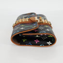 LOUIS VUITTON Multicolor Pochette Courtney Clutch Bag Black M45640 Auth 128863V-3
