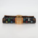 LOUIS VUITTON Multicolor Pochette Courtney Clutch Bag Black M45640 Auth 128863V-6