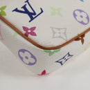 LOUIS VUITTON Multicolor Pochette Accessoires Pouch White M92649 Auth 128866V-10