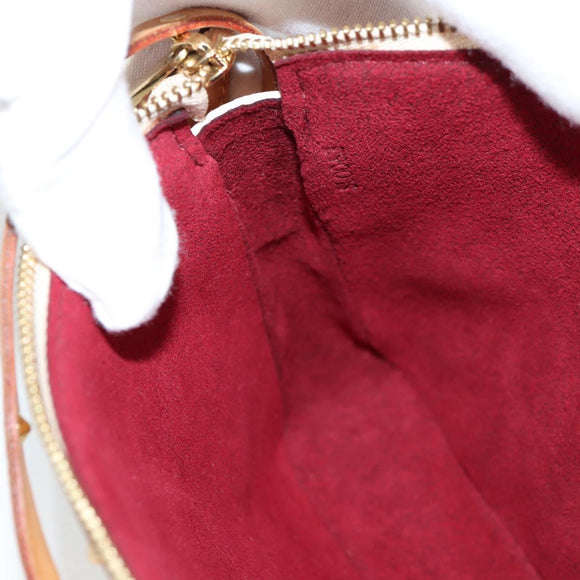 LOUIS VUITTON Multicolor Pochette Accessoires Pouch White M92649 Auth 128866V