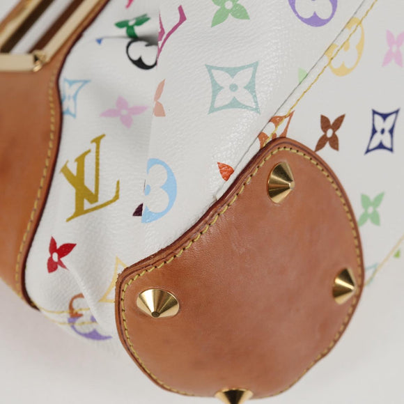 LOUIS VUITTON Monogram Multicolor Judy PM Shoulder Bag White M40257 Auth 128867V