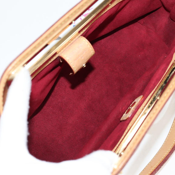 LOUIS VUITTON Monogram Multicolor Judy PM Shoulder Bag White M40257 Auth 128867V