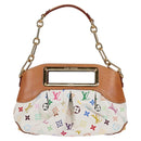 LOUIS VUITTON Monogram Multicolor Judy PM Shoulder Bag White M40257 Auth 128867V-13