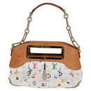 LOUIS VUITTON Monogram Multicolor Judy PM Shoulder Bag White M40257 Auth 128867V-2