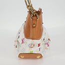 LOUIS VUITTON Monogram Multicolor Judy PM Shoulder Bag White M40257 Auth 128867V-3