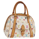 LOUIS VUITTON Monogram Multicolor Priscilla Hand Bag White M40096 Auth 128869V-1