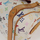 LOUIS VUITTON Monogram Multicolor Priscilla Hand Bag White M40096 Auth 128869V-9
