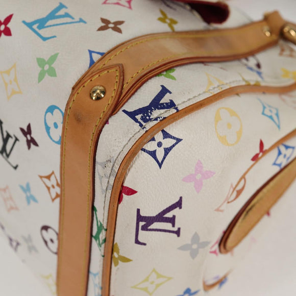 LOUIS VUITTON Monogram Multicolor Priscilla Hand Bag White M40096 Auth 128869V