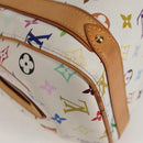 LOUIS VUITTON Monogram Multicolor Priscilla Hand Bag White M40096 Auth 128869V-15