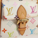 LOUIS VUITTON Monogram Multicolor Priscilla Hand Bag White M40096 Auth 128869V-17