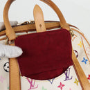 LOUIS VUITTON Monogram Multicolor Priscilla Hand Bag White M40096 Auth 128869V-18