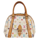 LOUIS VUITTON Monogram Multicolor Priscilla Hand Bag White M40096 Auth 128869V-13