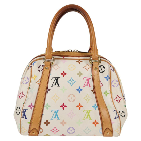 LOUIS VUITTON Monogram Multicolor Priscilla Hand Bag White M40096 Auth 128869V