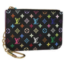 LOUIS VUITTON Monogram Pochette Cles NM Coin Purse Black M60279 Auth 128878SAV-1