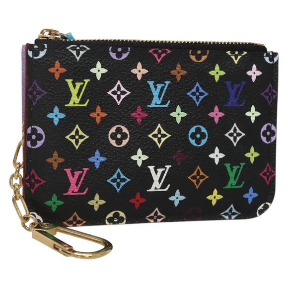 LOUIS VUITTON Monogram Pochette Cles NM Coin Purse Black M60279 Auth 128878SAV