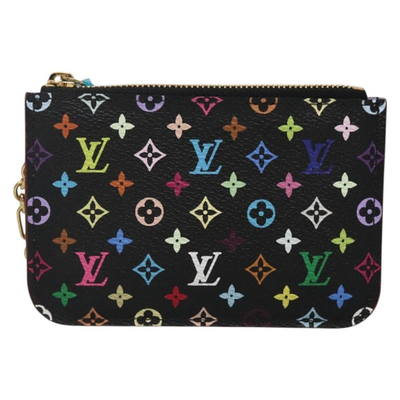 LOUIS VUITTON Monogram Pochette Cles NM Coin Purse Black M60279 Auth 128878SAV