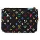 LOUIS VUITTON Monogram Pochette Cles NM Coin Purse Black M60279 Auth 128878SAV-2