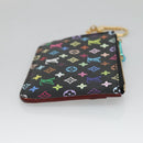 LOUIS VUITTON Monogram Pochette Cles NM Coin Purse Black M60279 Auth 128878SAV-3