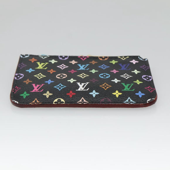 LOUIS VUITTON Monogram Pochette Cles NM Coin Purse Black M60279 Auth 128878SAV
