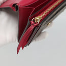 LOUIS VUITTON Monogram Portefeuille Flor Compact Wallet Fuchsia M64588 LV 128881-9