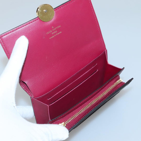 LOUIS VUITTON Monogram Portefeuille Flor Compact Wallet Fuchsia M64588 LV 128881