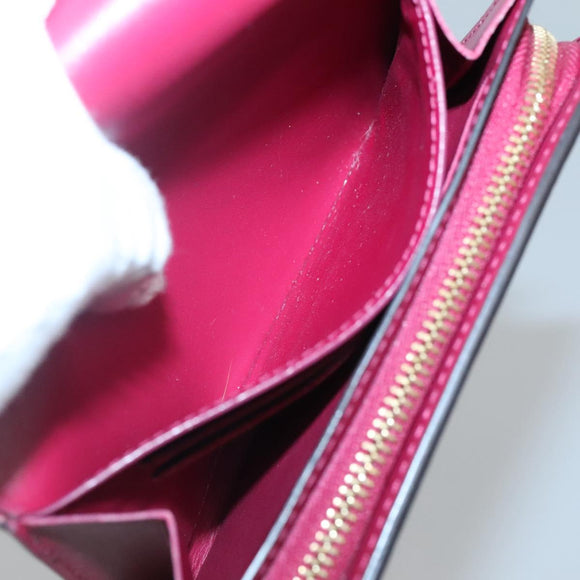 LOUIS VUITTON Monogram Portefeuille Flor Compact Wallet Fuchsia M64588 LV 128881