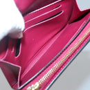 LOUIS VUITTON Monogram Portefeuille Flor Compact Wallet Fuchsia M64588 LV 128881-20