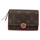 LOUIS VUITTON Monogram Portefeuille Flor Compact Wallet Fuchsia M64588 LV 128881-13