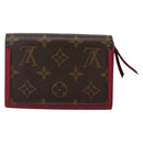 LOUIS VUITTON Monogram Portefeuille Flor Compact Wallet Fuchsia M64588 LV 128881-2