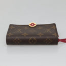 LOUIS VUITTON Monogram Portefeuille Flor Compact Wallet Fuchsia M64588 LV 128881-5